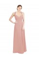 Online A-Linien Chiffon Lange Brautjungfernkleider