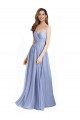 Online A-Linien Chiffon Spitze Lange Brautjungfernkleider
