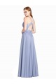 Online A-Linien Chiffon Spitze Lange Brautjungfernkleider