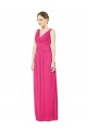 Online Azalee A-Linien V-Ausschnitt Chiffon Lange Brautjungfernkleider