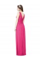 Online Azalee A-Linien V-Ausschnitt Chiffon Lange Brautjungfernkleider