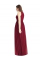 Online Lila A-Linien Neckholder Chiffon Lange Brautjungfernkleider