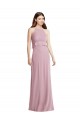 Online Primel A-Linien Neckholder Chiffon Lange Brautjungfernkleider