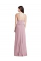 Online Primel A-Linien Neckholder Chiffon Lange Brautjungfernkleider