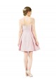 Online Rosa A-Linien Knielang Satin Kurze Brautjungfernkleider / Cocktailkleider / Heimkehr Kleider