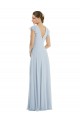 Online Seeglas A-Linien Chiffon Lange Formale Brautjungfernkleider / Abendkleider