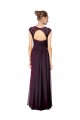 Online Traube A-Linien Chiffon Spitze Lange Brautjungfernkleider