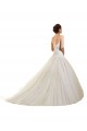 Online Weiß Prinzessin Kapelle-schleppe Tüll Spitze Brautkleider