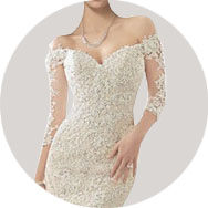 Online Elfenbein Brautkleider